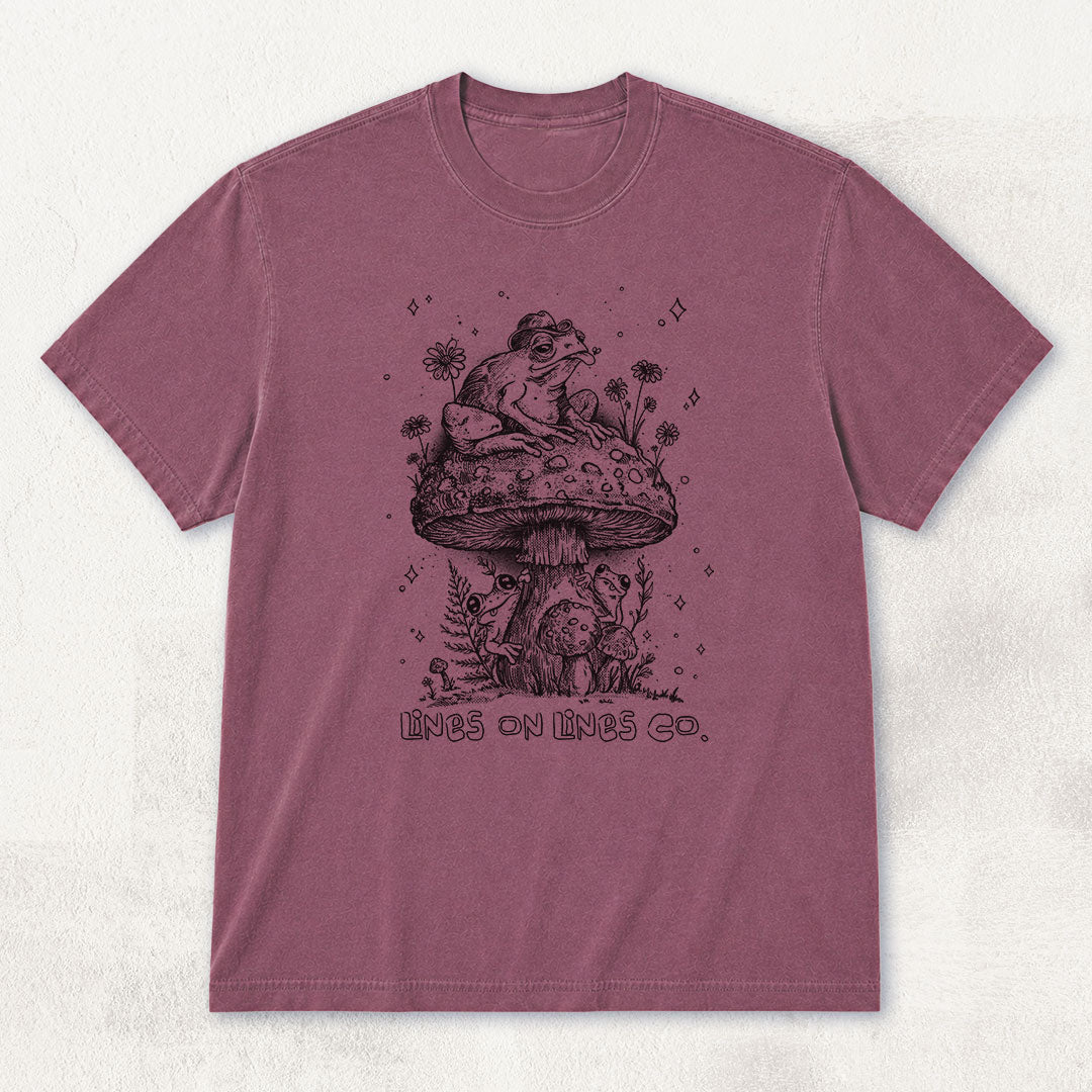 Mushroom Frog Hideout T-shirt