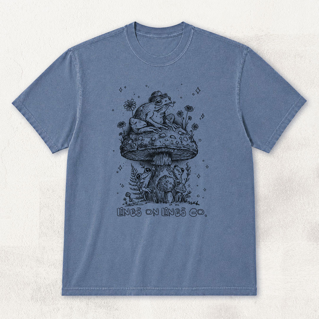 Mushroom Frog Hideout T-shirt
