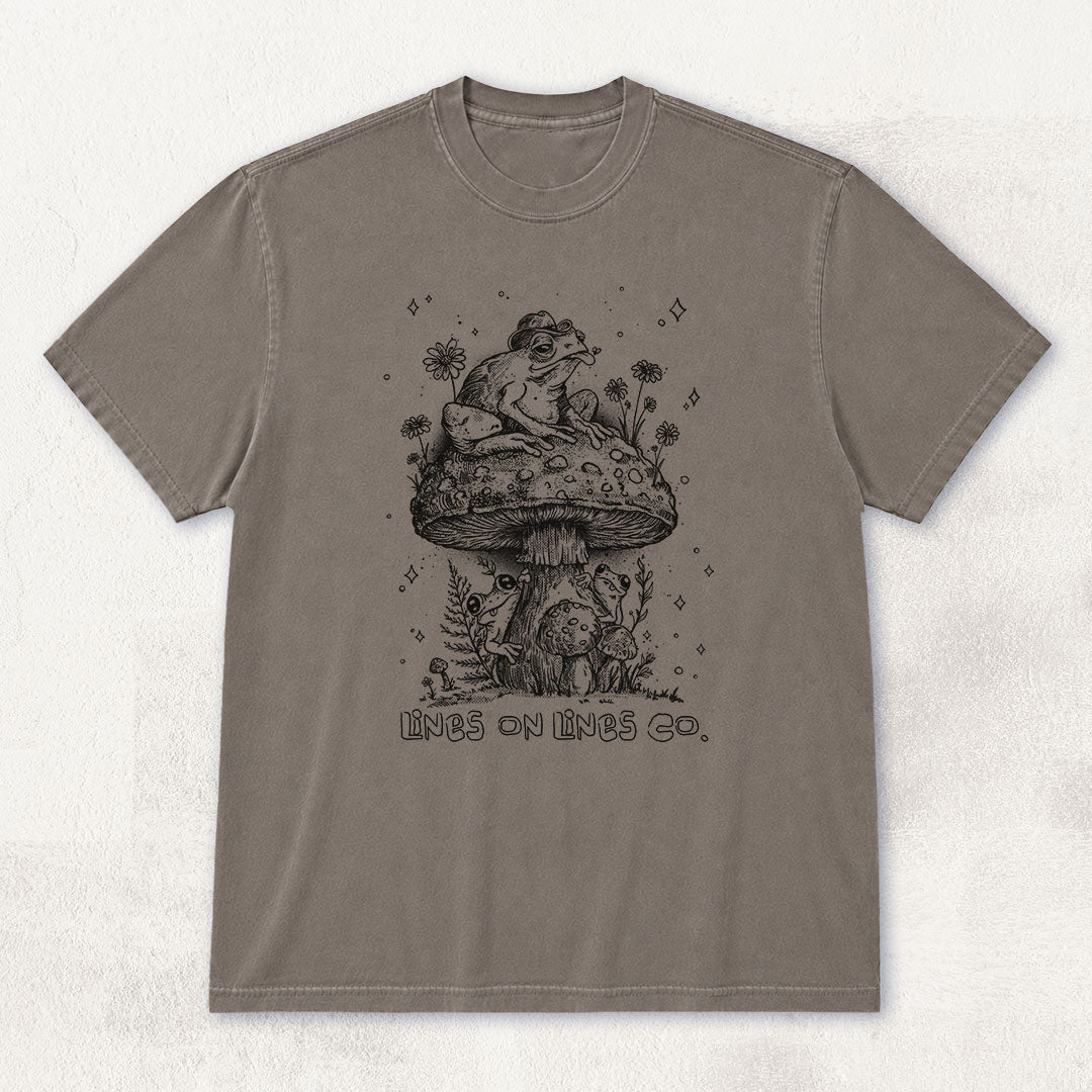 Mushroom Frog Hideout T-shirt