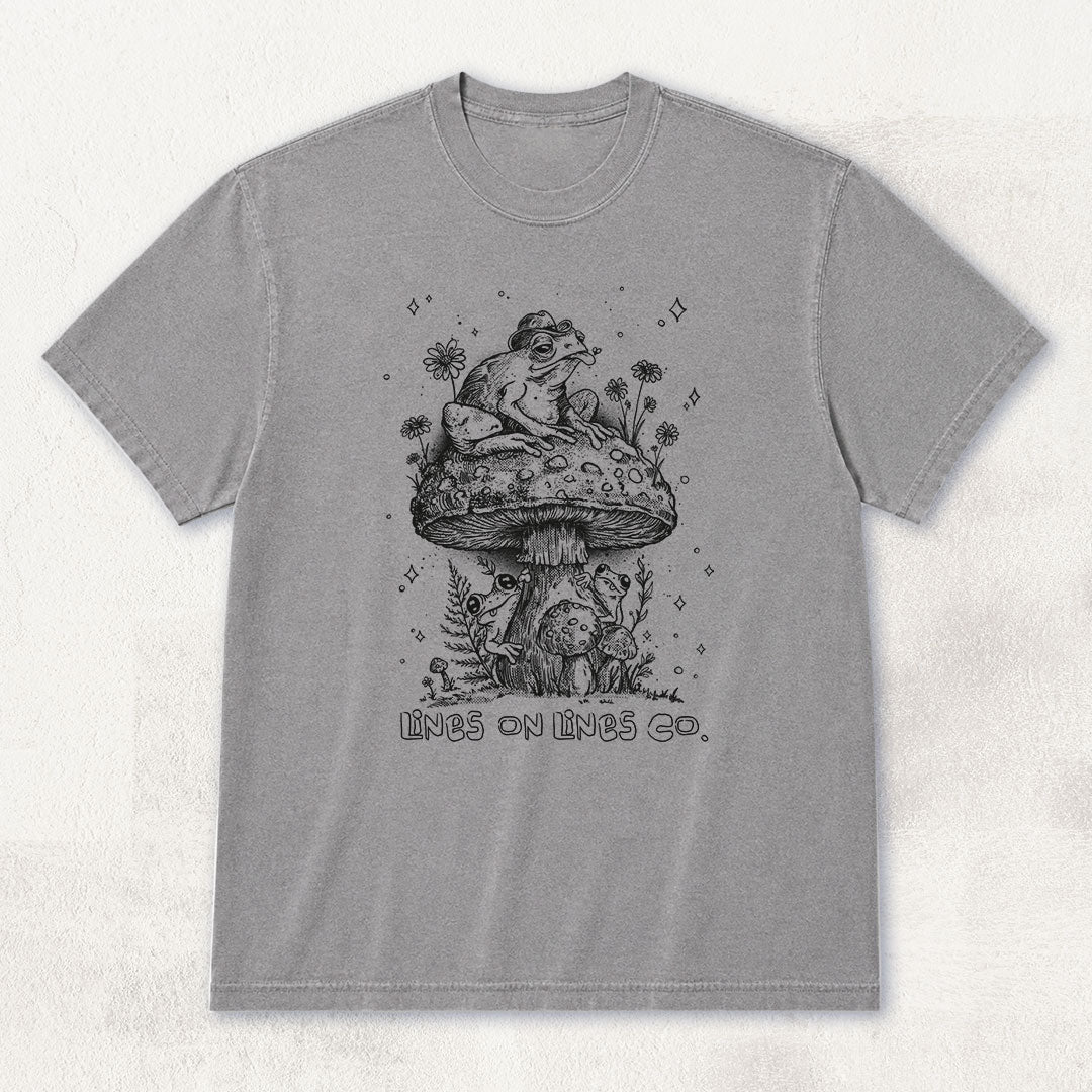Mushroom Frog Hideout T-shirt