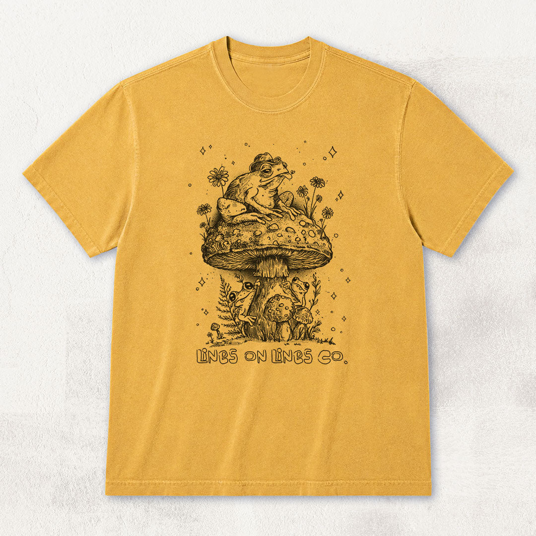 Mushroom Frog Hideout T-shirt