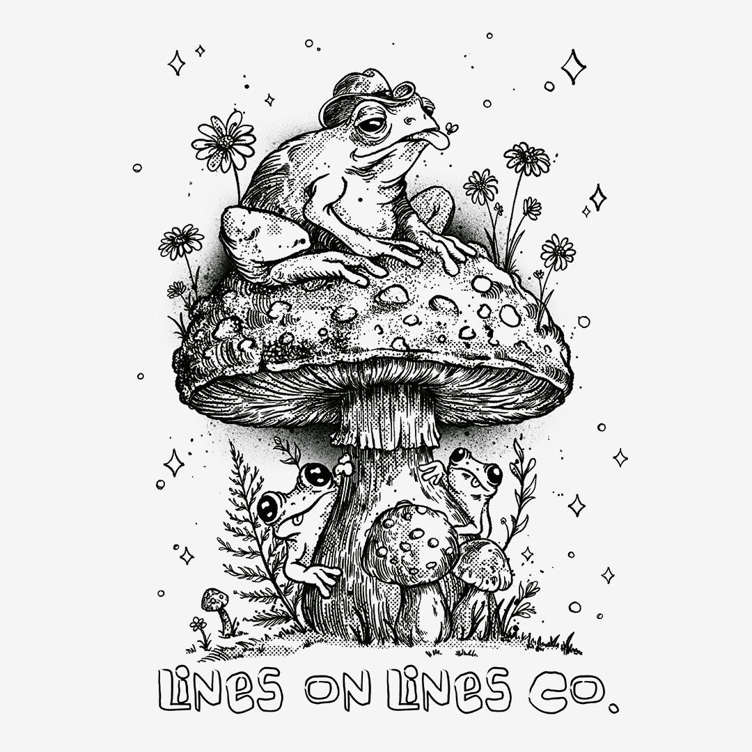 Mushroom Frog Hideout T-shirt