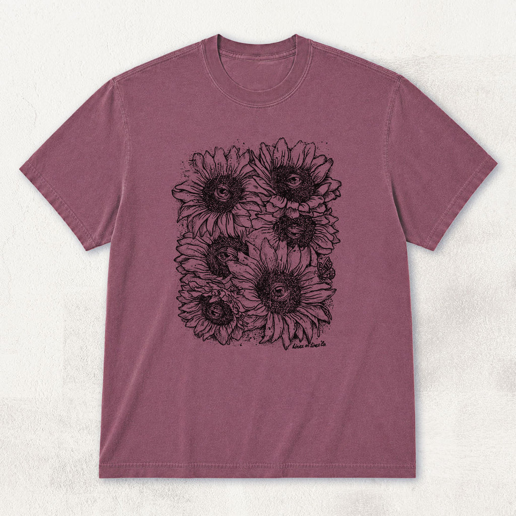 Sunflowers Watching T-shirt